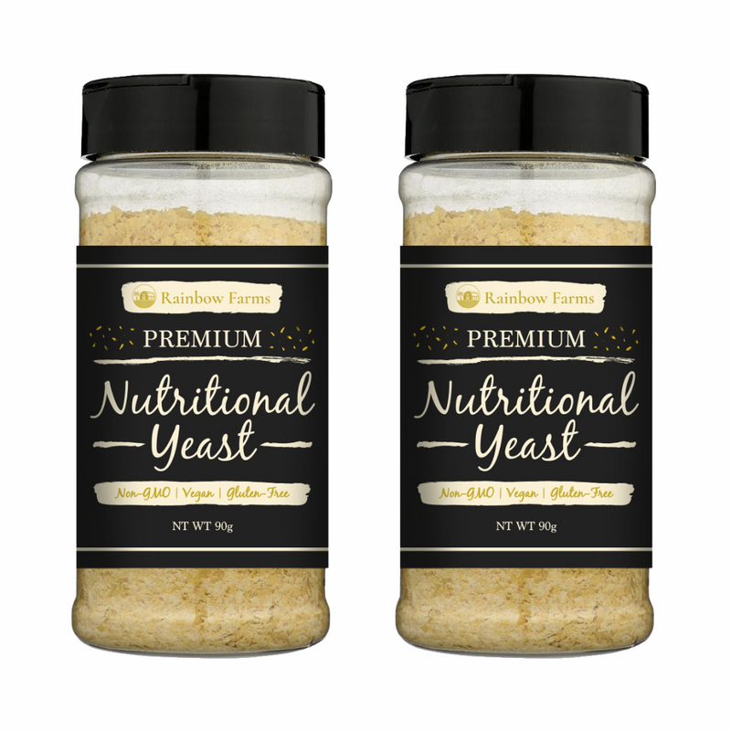 【2本セット】ニュートリショナルイースト [レギュラー90g]  Rainbow Farms オリジナル Nutritional yeast ヴィーガン　無香料　無着色 遺伝子組み換え不使用 NON-GMO