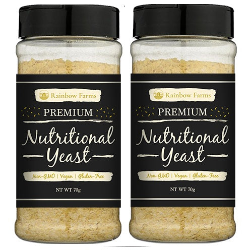 【2本セット】ニュートリショナルイースト [レギュラー] Rainbow Farms オリジナル Nutritional yeast ヴィーガン　無香料　無着色 遺伝子組み換え不使用 NON-GMO