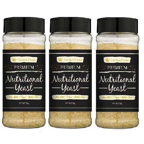 【3本セット】ニュートリショナルイースト [レギュラー] Rainbow Farms オリジナル Nutritional yeast ヴィーガン　無香料　無着色 遺伝子組み換え不使用 NON-GMO
