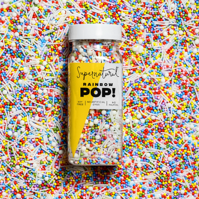 Super Naturals Rainbow Pop! Nonpareil Sprinkles 【2個セット】