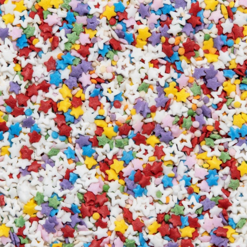 Super Naturals Dye-Free Rainbow Starfetti Sprinkles 【2個セット】